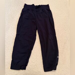 Lululemon Dance Studio Pants Size 4 Navy Mid Rise Jogger Lightweight